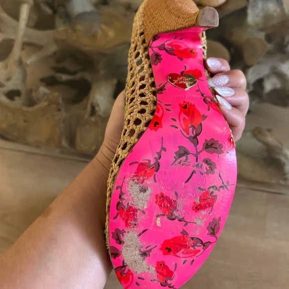 Betsey Johnston raffia heels - Picture 8 of 9